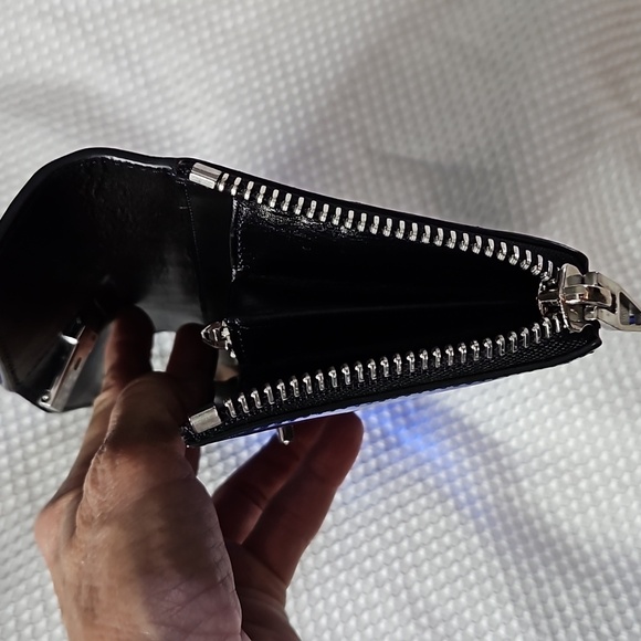 ALEXANDER WANG BLUE METALLIC WALLET - Picture 3 of 8